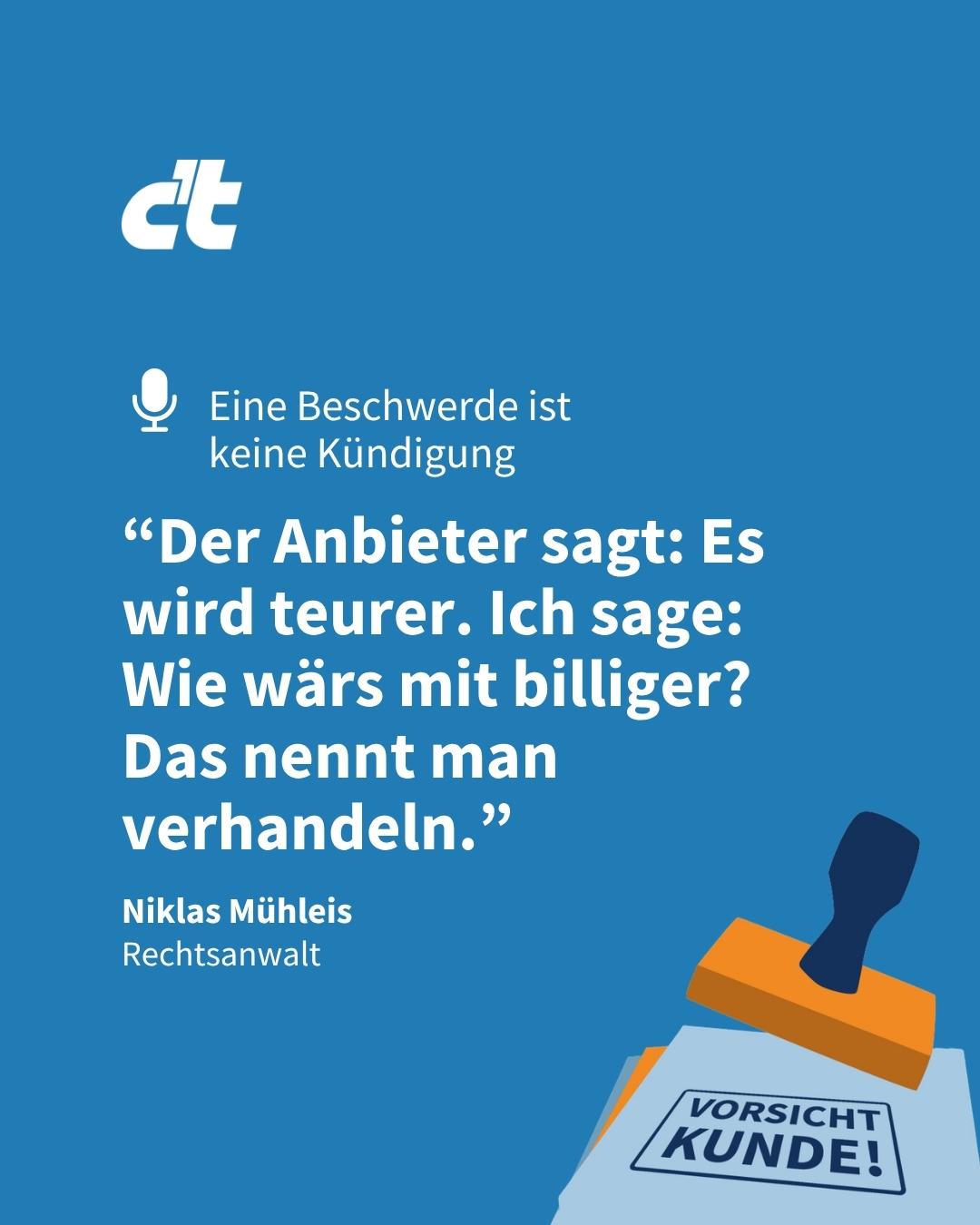 Beim Wechsel des Stromversorgers kann einiges schiefgehen: Zählerstände werden falsch eingetragen oder nicht angenommen, die Übergabe läuft nicht sauber – und manchmal gibt es Streit darüber, was Kundinnen und Kunden mit einer Nachricht an den Anbieter eigentlich erklären wollten. ⚡Deshalb schauen wir in der neuen Folge von Vorsicht, Kunde! auf Stromverträge: Was steckt hinter Rabatten und Kündigungsklauseln? Und worauf solltet ihr bei langen AGB achten?Zum Podcast: